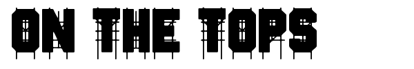 On The Tops font preview